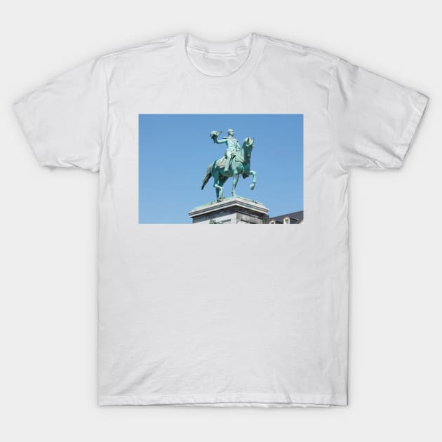 Luxembourg; City; Place; Wilhelm; II; Emperor; equestrian statue; Place Guillaume T-Shirt by Kruegerfoto